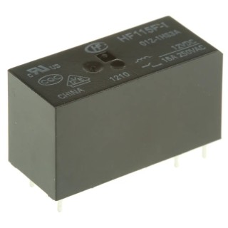 RS PRO PCB Power Relay 12V dc Coil 16A Switching Current SPST 400mW Coil Power 29mm x 15.7mm x 15.7mm 0476703P