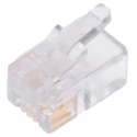 Bel-Stewart RJ22 Modular Jack Connector Male, Unshielded, Straight Orientation, 1 Port 4 Way 