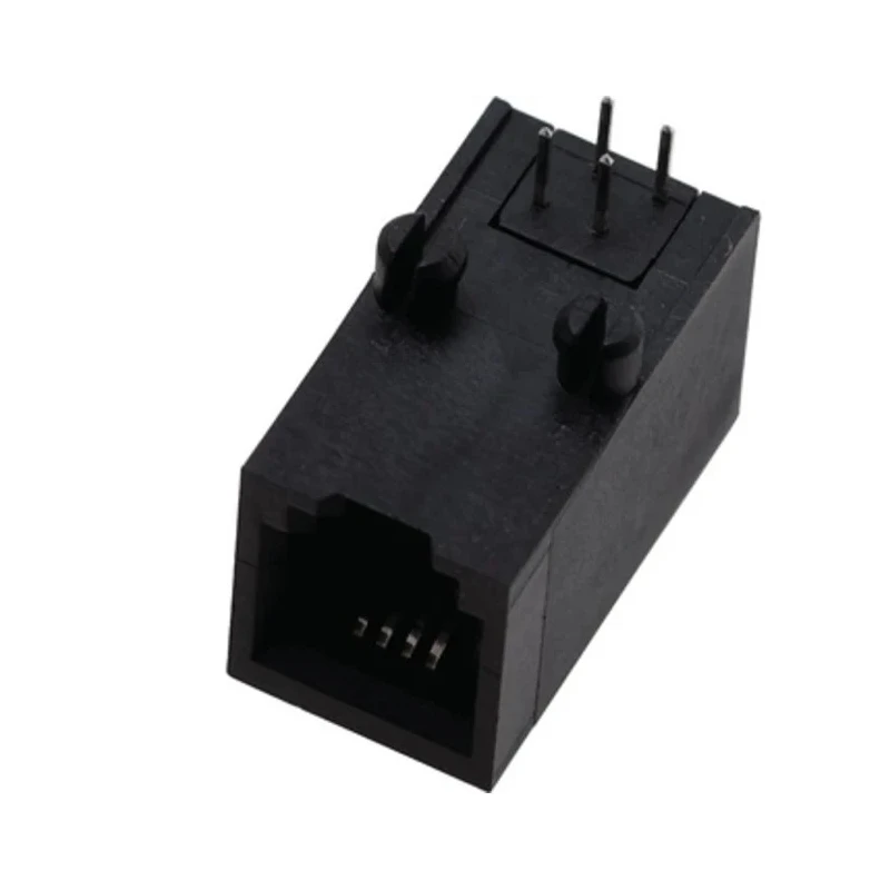 Bel-Stewart SS-64 Series RJ22 Female Through Hole Unshielded Right Angle Modular Jack Connector 1 Port 4 Way RJ22