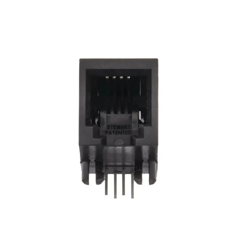 Bel-Stewart SS-64 Series RJ22 Female Through Hole Unshielded Right Angle Modular Jack Connector 1 Port 4 Way RJ22
