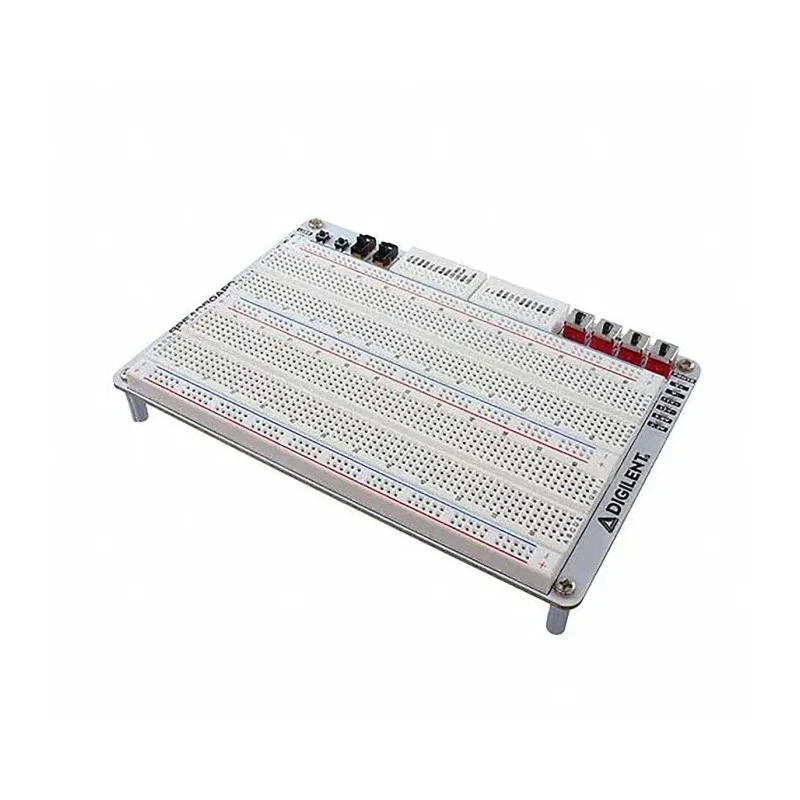 Digilent Breadboard Canvas with Two Regular Solderless Breadboards and Six Power Supplies Interface 410-385