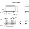 RS PRO PCB Power Relay, 12V dc Coil Voltage, 8A Switching Current, DPDT Contact Configuration 0476753P