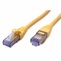 Roline Cat6a Ethernet Cable 8 Core, Yellow, 1 m, Unshielded Unscreened, Low Smoke Zero Halogen Cat6a