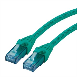 Roline Cat6a Ethernet Cable 8 Core, Green, 2 m, Unshielded Unscreened, Low Smoke Zero Halogen Cat6a