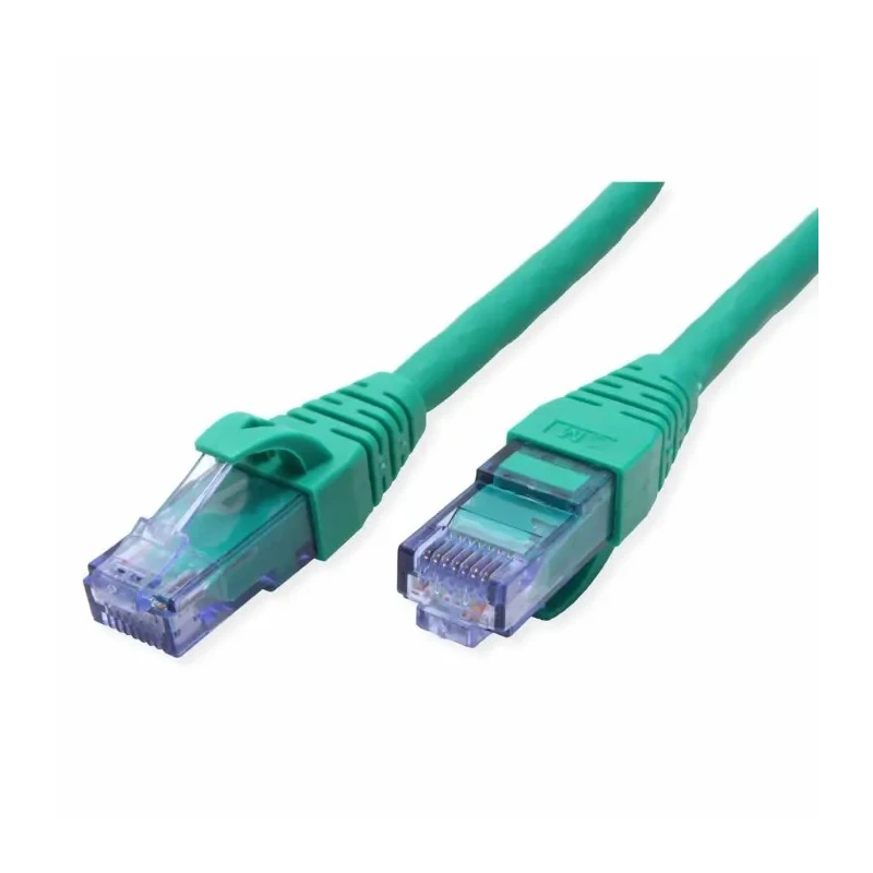 Roline Cat6a Ethernet Cable 8 Core, Green, 2 m, Unshielded Unscreened, Low Smoke Zero Halogen Cat6a