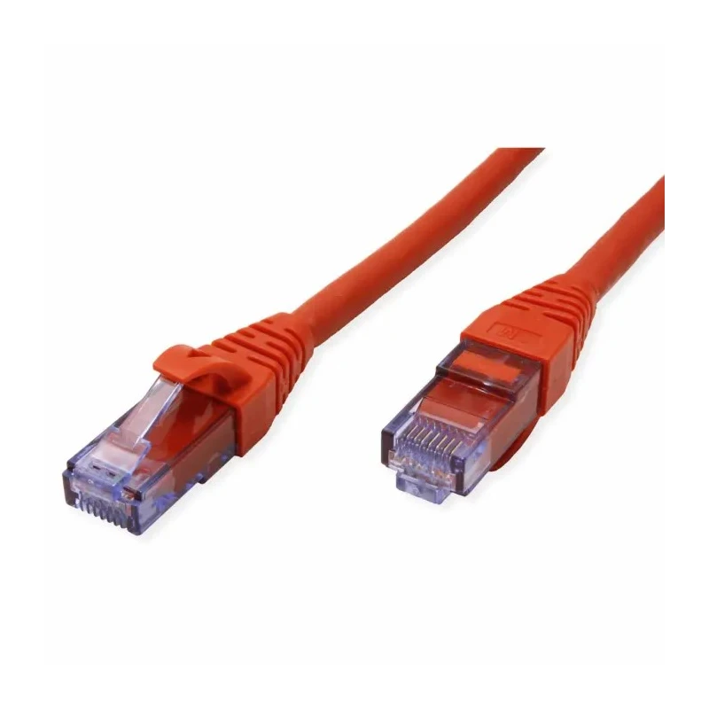 Roline Cat6a Ethernet Cable 8 Core Red 3 m, Unshielded Unscreened Low Smoke Zero Halogen Cat6a