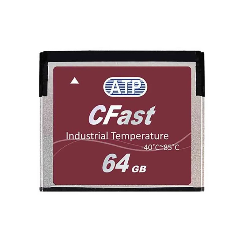 ATP Industrial Grade 64 GB CFast Card 510 Mbps Read Speed SATA Interface MLC NAND Flash AF64GCS-XADIP