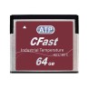 ATP Industrial Grade 64 GB CFast Card 510 Mbps Read Speed SATA Interface MLC NAND Flash AF64GCS-XADIP