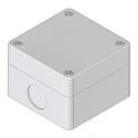 RS PRO Grey ABS Push Button Enclosure 22 mm Diameter IP65 Rated 70 x 70 x 51 mm 194-7454
