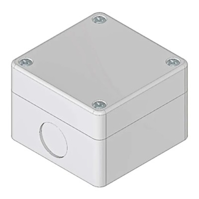 RS PRO Grey ABS Push Button Enclosure 22 mm Diameter IP65 Rated 70 x 70 x 51 mm 194-7454