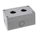 RS PRO Grey ABS Push Button Enclosure 2 Hole 22 mm Diameter IP65 Protection 105x70x51 mm 194-7461