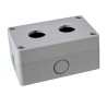 RS PRO Grey ABS Push Button Enclosure 2 Hole 22 mm Diameter IP65 Protection 105x70x51 mm 194-7461