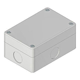 RS PRO Grey ABS Push Button Enclosure 22 mm Diameter IP65 Rated 105x70x51 mm 194-7460