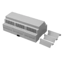 RS PRO Polycarbonate DIN Rail Enclosure Kit 58 mm Height 159.2 mm Length 90 mm Width IP20 6 Terminals 194-7597