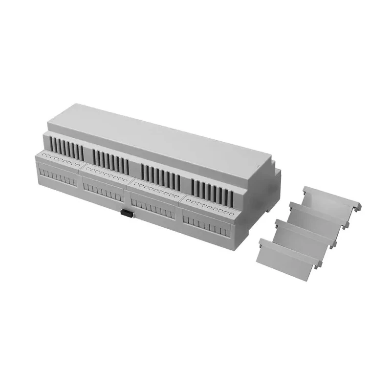 RS PRO Polycarbonate DIN Rail Enclosure Kit 58 mm Height 212.1 mm Length 90 mm Width Model 194-7599