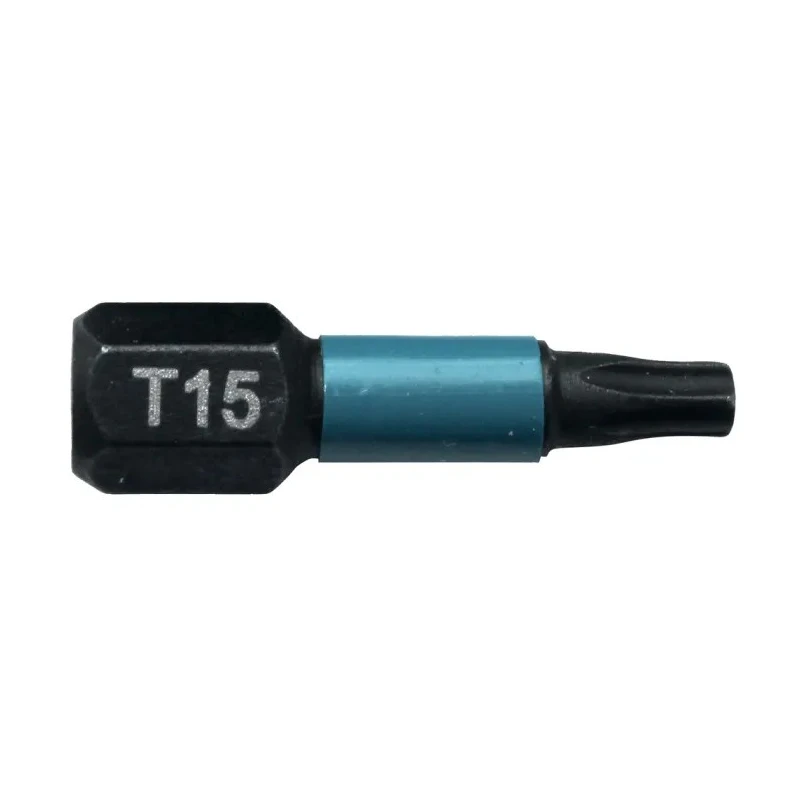 Makita Hex Screwdriver Bit 6.35 mm Tip T15 Size, 25 mm Overall Length B-63666