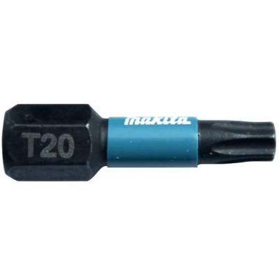 Makita Hex Screwdriver Bit 6.35 mm Tip T20 Hex Drive 25 mm Overall B-63672