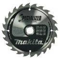 Makita Circular Saw Blade 165mm Diameter, 24 Teeth, Tungsten Carbide, 20mm Arbor Diameter B-32910