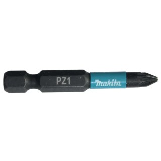 Makita Screwdriver Bit Hex Head PZ1 Size, 6.35 mm Drive, 50 mm Length, Magnetic Shank B-63747