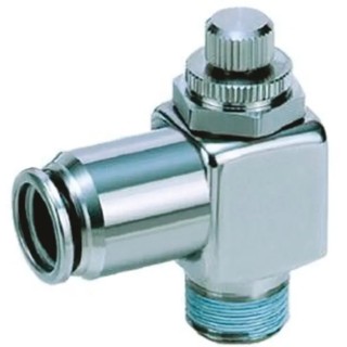 SMC ASG Series Elbow Type Flow Regulator Threaded ASG320F-01-06S