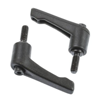 RS PRO Clamping Lever, M6 x 16 mm Steel Male Thread Fibreglass Reinforced Nylon Handle 42mm Length 478-141