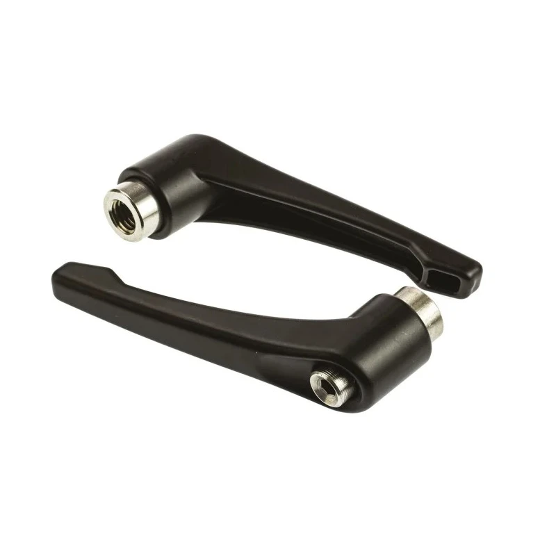 RS PRO Stainless Steel Clamping Lever M12 x 16 mm Zinc Handle Black 478-175