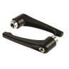 RS PRO Stainless Steel Clamping Lever M12 x 16 mm Zinc Handle Black 478-175