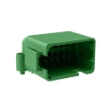 Amphenol Industrial AT BoardLock Automotive Connector Male Green PCB 12 Way Crimp Termination 13A Current ATF13-12PC-BM03