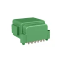 Amphenol Industrial AT BoardLock Automotive Connector Male Green PCB 12 Way Crimp Termination 13A Current ATF13-12PC-BM03