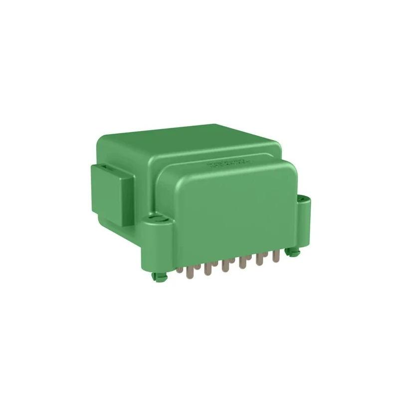 Amphenol Industrial AT BoardLock Automotive Connector Male Green PCB 12 Way Crimp Termination 13A Current ATF13-12PC-BM03