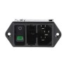 Schurter 250V 10A Panel Mount IEC Connector Male Quick Connect DD11.0124.1110