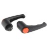 RS PRO Stainless Steel Clamping Lever, Female Thread, M6 x 12 mm Insert Length, Fibreglass Reinforced Nylon Handle 478-214