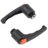 RS PRO Steel Clamping Lever Female Thread M8 x 12 mm Insert Length 65 mm Thermoplastic Handle Black 478-258