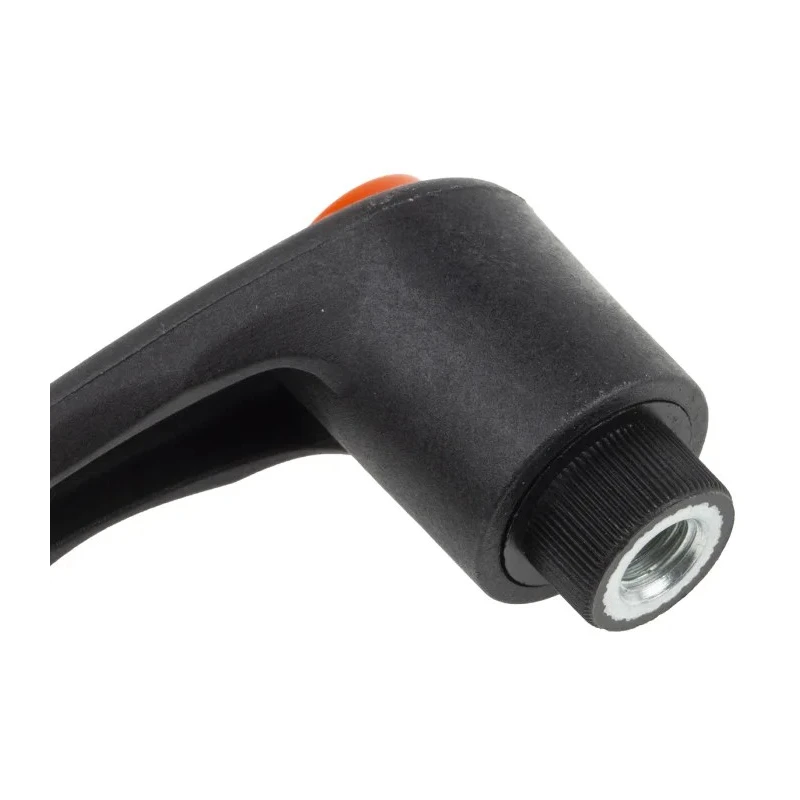RS PRO Steel Clamping Lever Female Thread M8 x 12 mm Insert Length 65 mm Thermoplastic Handle Black 478-258