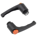 RS PRO Steel Clamping Lever M8 x 15 mm Thermoplastic Handle Black 478-226