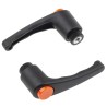 RS PRO Steel Clamping Lever M8 x 15 mm Thermoplastic Handle Black 478-226