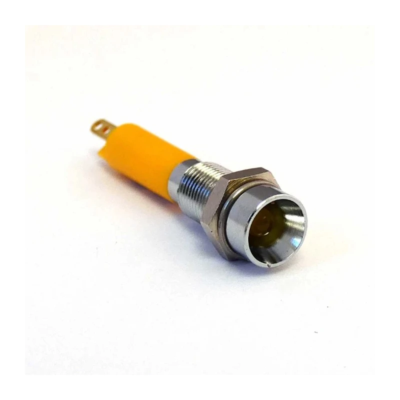 CML Innovative Technologies LED Yellow Panel Mount Indicator 24V, IP40, M6 Termination 19030352