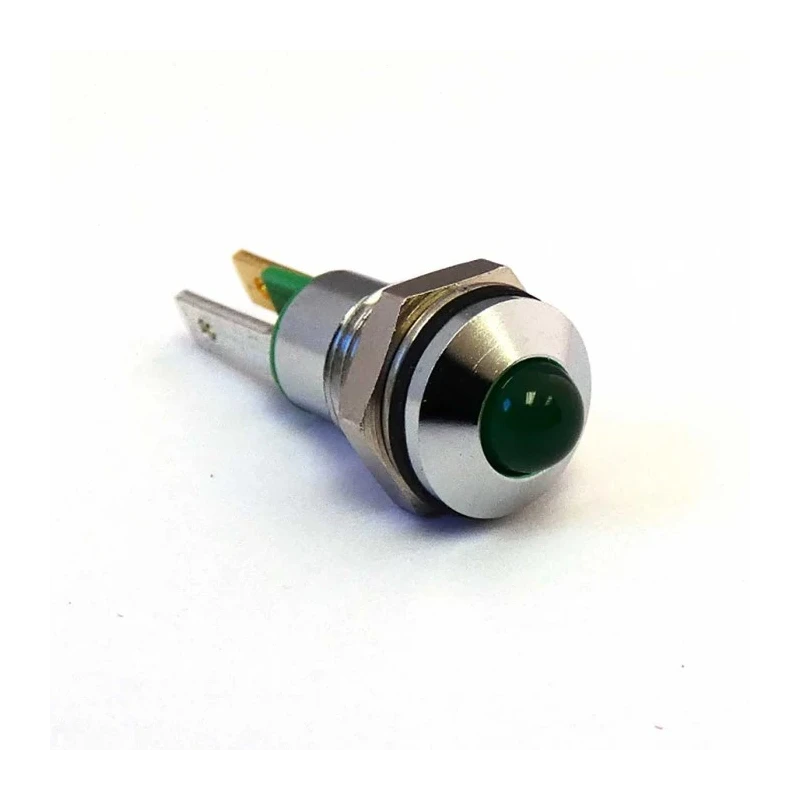 CML Innovative Technologies Green LED Panel Mount Indicator M8 Termination IP67 2V 19040051