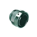 Amphenol Industrial Circular Connector, 31 Contacts, Cable Mount, Socket Female, Bayonet Mating, Zinc Alloy AHDM06-24-31ST