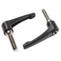 RS PRO Steel Clamping Lever M12 x 50 mm Die Cast Zinc Handle Stainless Steel Shaft 92 mm Length 478-260