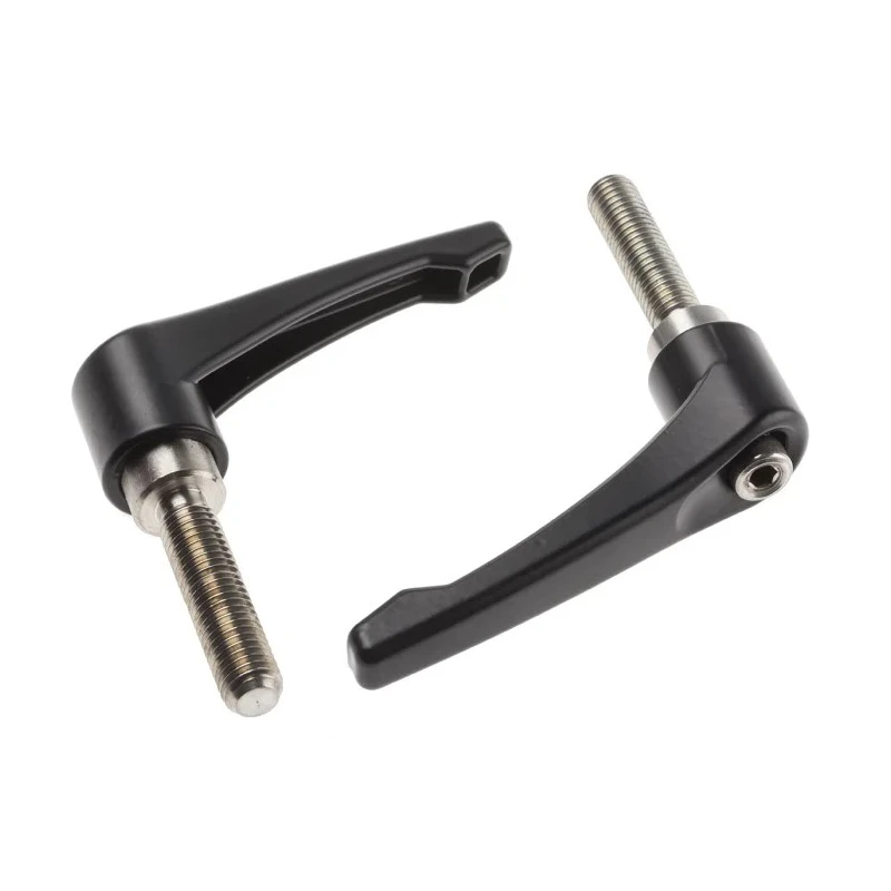 RS PRO Steel Clamping Lever M12 x 50 mm Die Cast Zinc Handle Stainless Steel Shaft 92 mm Length 478-260