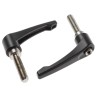 RS PRO Steel Clamping Lever M12 x 50 mm Die Cast Zinc Handle Stainless Steel Shaft 92 mm Length 478-260