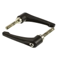 RS PRO Steel Clamping Lever M10 Thread Size 50mm Insert Length Die Cast Zinc Handle Stainless Steel Shaft Black 478-264