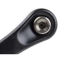 RS PRO Steel Clamping Lever M10 Thread Size 50mm Insert Length Die Cast Zinc Handle Stainless Steel Shaft Black 478-264