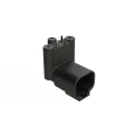 Amphenol Industrial AT BoardLock Automotive Connector Male Black PCB 4 Way Screw Termination 13A ATF13-4P-BM33
