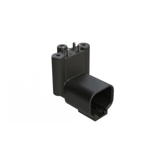 Amphenol Industrial AT BoardLock Automotive Connector Male Black PCB 4 Way Screw Termination 13A ATF13-4P-BM33