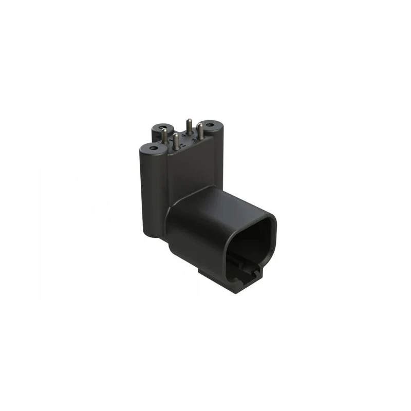 Amphenol Industrial AT BoardLock Automotive Connector Male Black PCB 4 Way Screw Termination 13A ATF13-4P-BM33