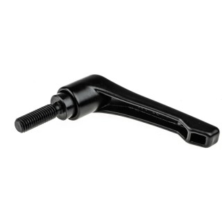 RS PRO Clamping Lever with M8 x 25 mm Male Thread, Die Cast Zinc Handle, Steel Shaft, 65mm Length
