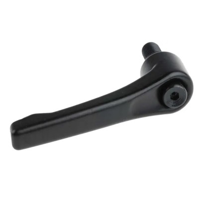 RS PRO Die Cast Zinc Handle Steel Shaft Clamping Lever M10 20mm Thread Insert Length M10