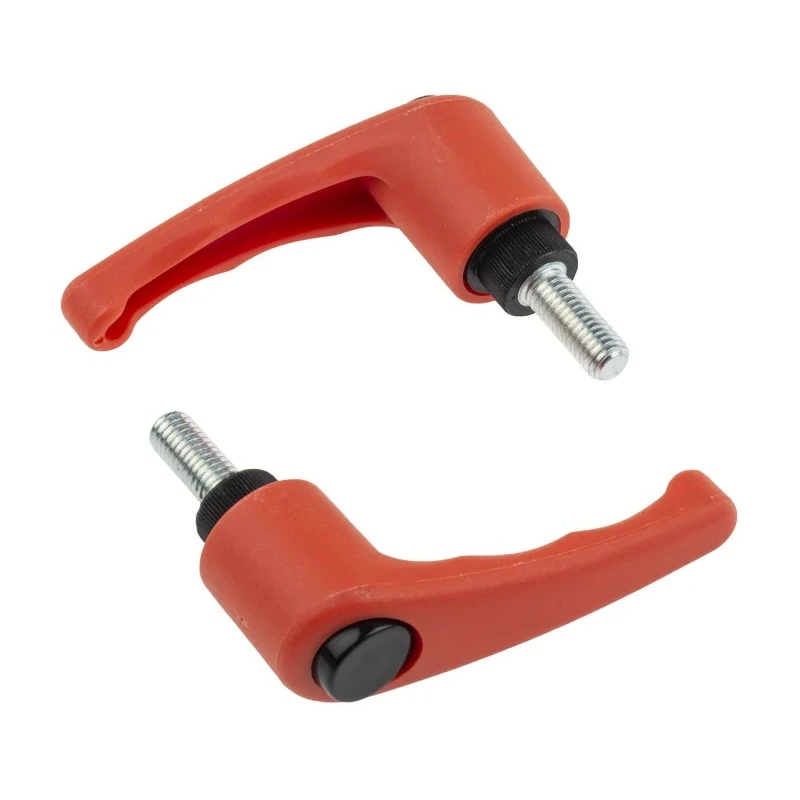 RS PRO Clamping Lever M8 x 20 mm Thermoplastic Handle Steel Shaft Orange 478-355